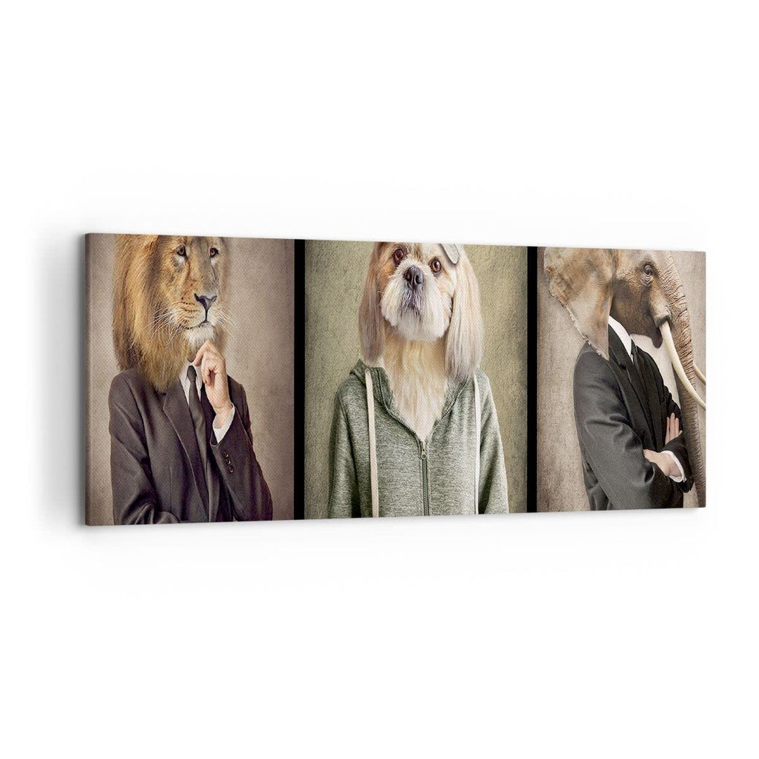 Wandbilder Dekoration Wohnzimmer Tier Abstraktion Panorama Bilder auf Leinwand 120x50cm Leinwandbild