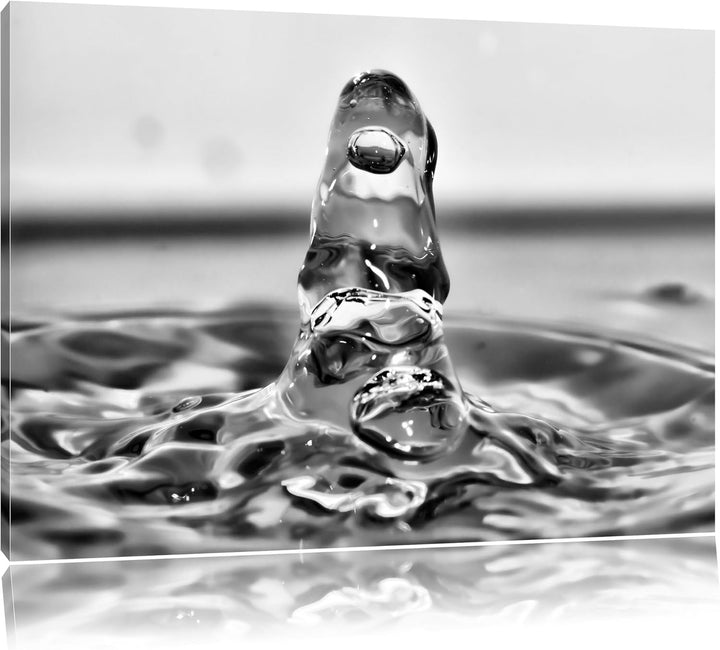 Pixxprint aussergewöhnlicher Wassertropfen als Leinwandbild/Grösse: 100x70 / Wandbild/Kunstdruck/fer