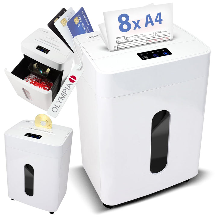 Olympia MC 2508 S Aktenvernichter | Papierschredder Aktenvernichter & Paper Shredder für Dokumente |