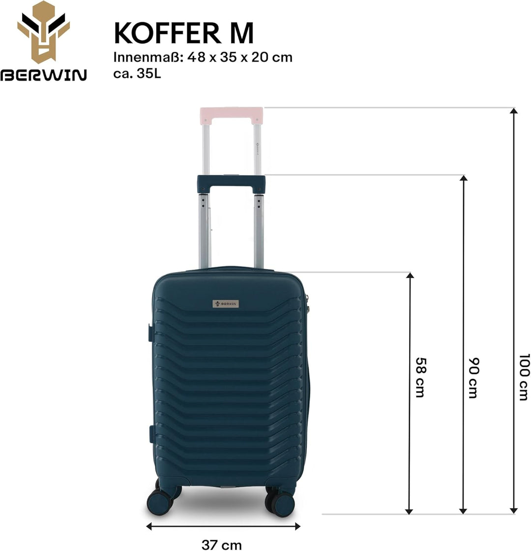 Berwin Reisekoffer aus Polypropylen (PP) Hartschalenkoffer Trolley Koffer Suitcase Luggage Modell Ca