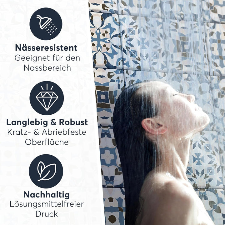 CREATISTO Klebefliesen Stickerfliesen Fliesenfolie - Aufkleber Folie für Fliesen I Klebefliesen Deko