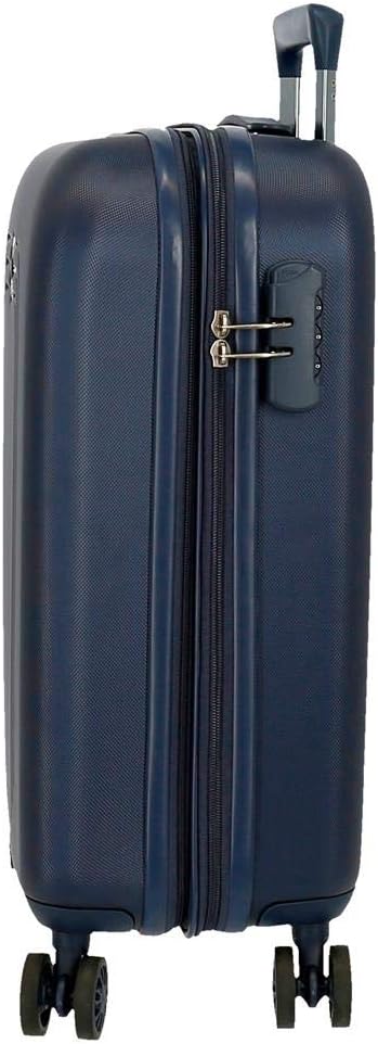 Movom Riga Kabinenkoffer Blau 40x55x20 cms Hartschalen ABS Kombinationsschloss 37L 3Kgs 4 Doppelräde