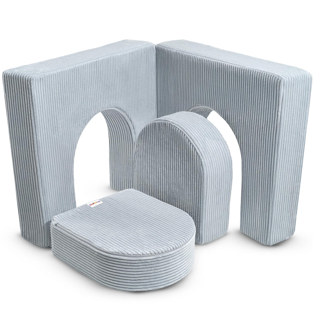 Linodino® Magisches Tor – Spielsofa Add-on mit Bögen aus Schaumstoff | Erweiterungs-Bauteil für krea