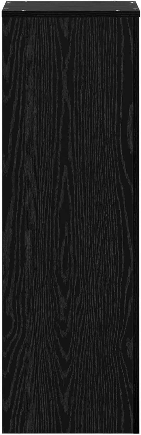 vidaXL Pflanzenständer Schwarz Eichen-Optik 33 x 33 x 100 cm, Pflanzenregal für Garten und Terrasse,