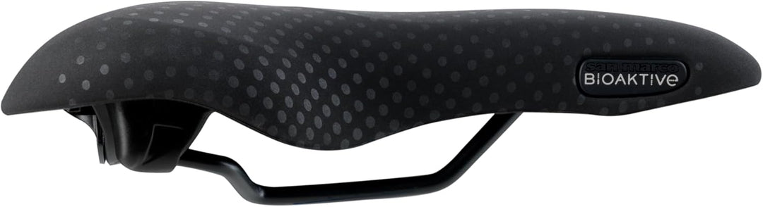 Selle San Marco Unisex – Erwachsene Bioactive Trekking Gel Sattel Black Suede S Black Suede, S Black
