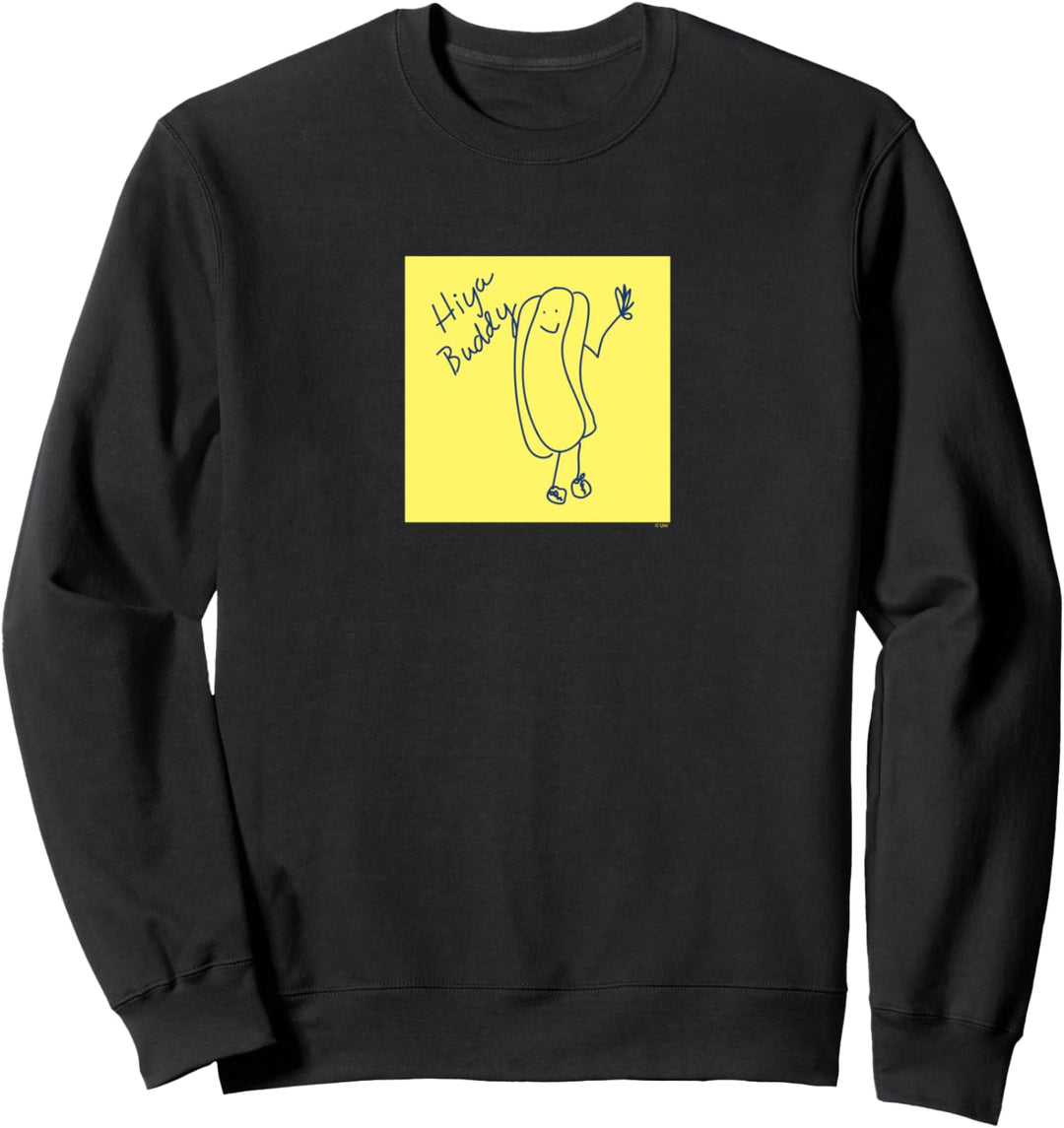 The Office Hiya Buddy Hotdog Skizze Sweatshirt