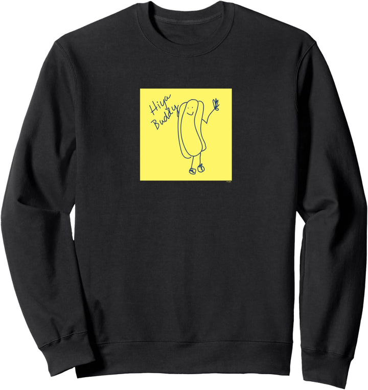 The Office Hiya Buddy Hotdog Skizze Sweatshirt