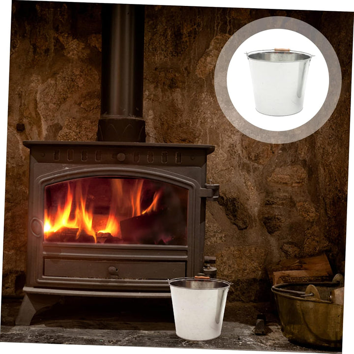 BESPORTBLE Ascheeimer Für Kamin Grill Metallofen 25 cm Durchmesser Oberseite 20 cm Basis 22 cm Hoch