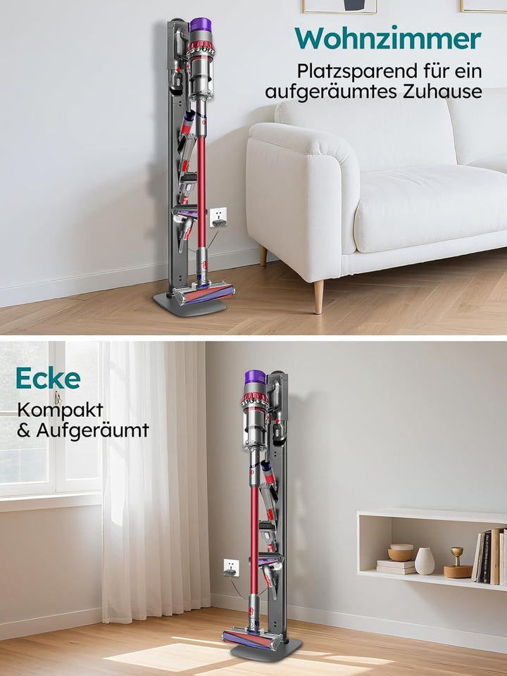 Ständer kompatibel mit Dyson G5 V15 V12 V11 V10 V8 V7 V6, Halterung, Bodenständer, Zubehörhalter Spe