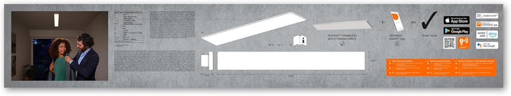 LEDVANCE Smarte LED Deckenleuchte, Panel für Innen mit WiFi Technologie, Lichtfarbe änderbar (3000K-