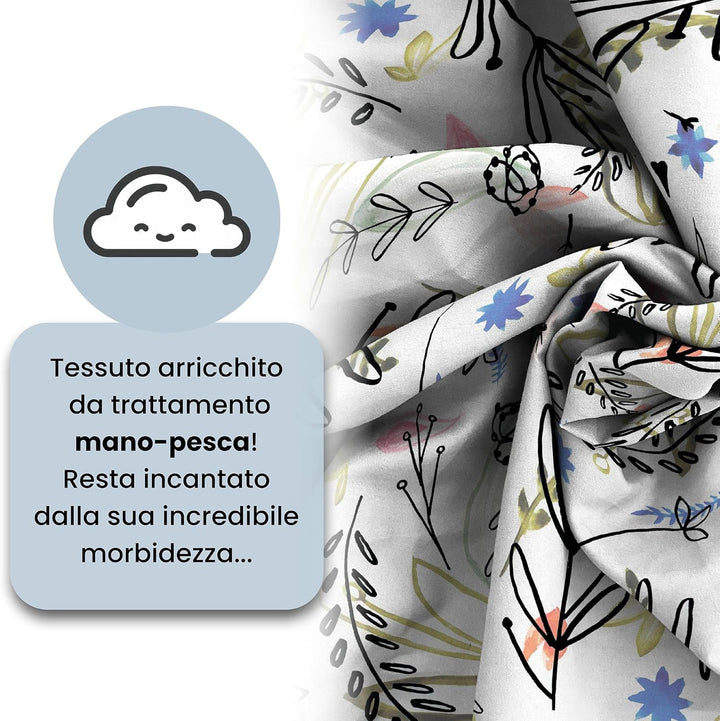 Italian Bed Linen Fantasy Bettbezug, Provenza, Kleine doppelte
