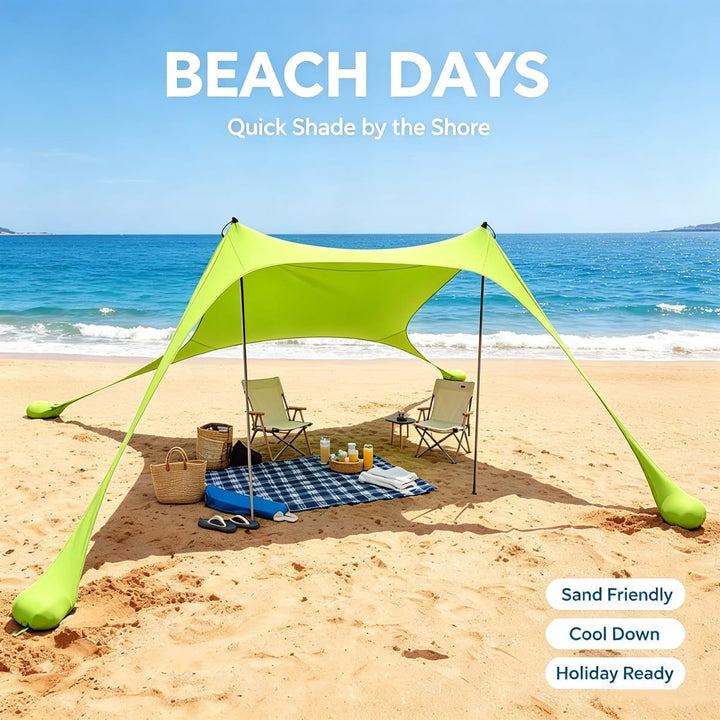Strand Schatten Zelt Markise 4-5 Personen Strand Sonnencreme wasserdichte leichte Blockierung und el