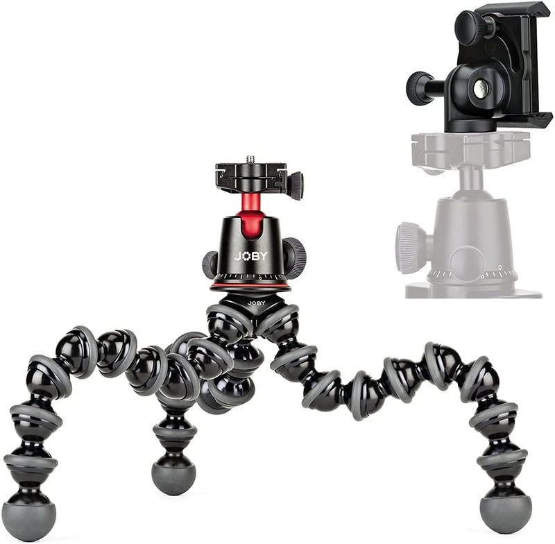 JOBY GorillaPod 5K GripTight Mount PRO Kit. Flexibles Aluminium-Stativ GorillaPod 5K und Kugelkopf 5