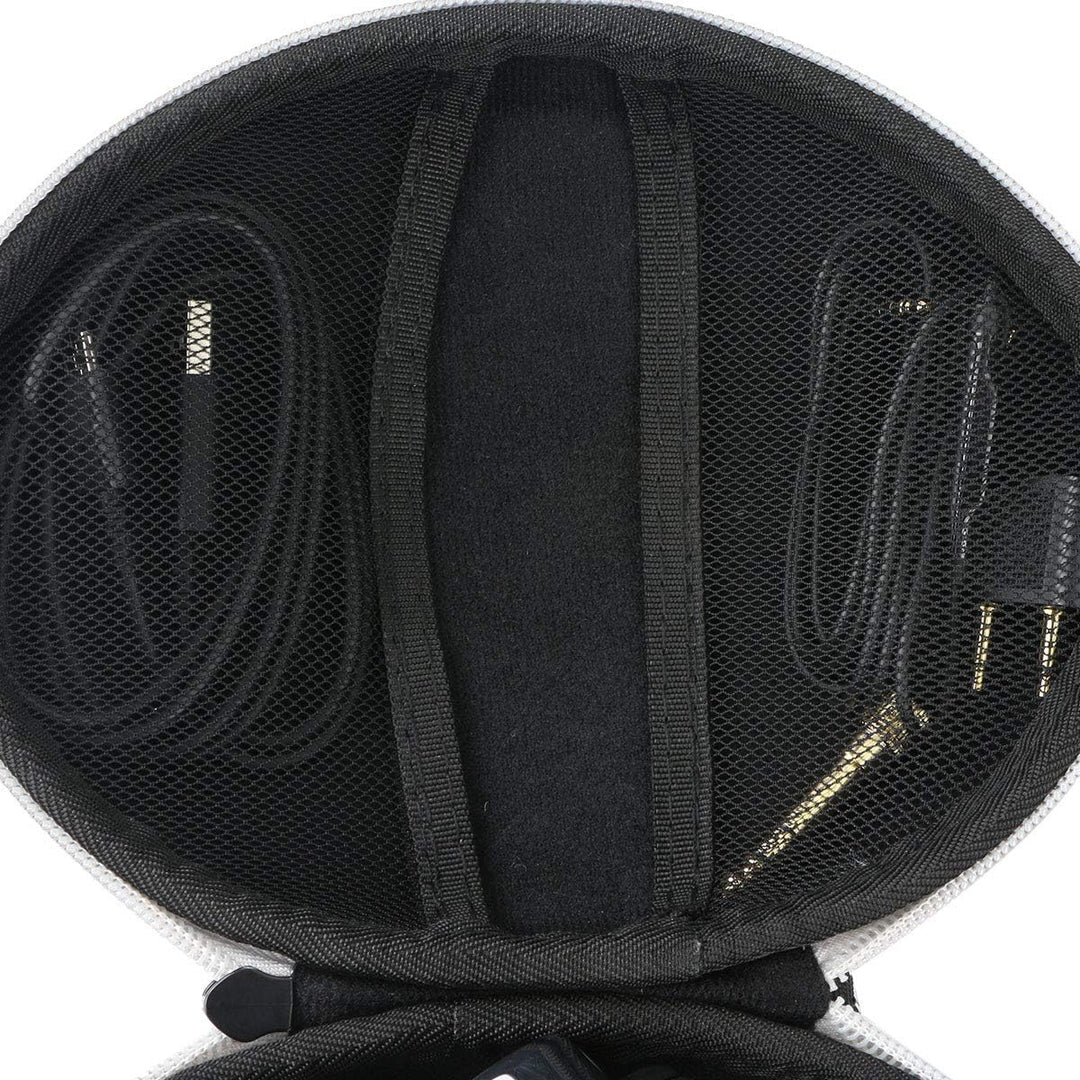 Khanka Hart Kopfhörer Tasche Für OneOdio DJ Kopfhörer Over-Ear Headset, Nur Tasche (Weiss Reissversc