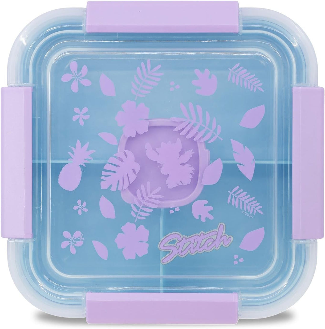 Elbenwald Bento Lunchbox - Motive wie Lilo & Stitch, Harry Potter, Minecraft & viele mehr 17 x 10 x