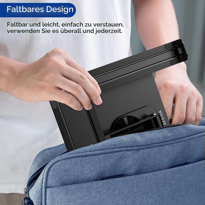 BESIGN LS12 Laptop ständer mit 360 Drehbarer Basis, Verstellbarer ergonomischer Notebook-Ständer, La