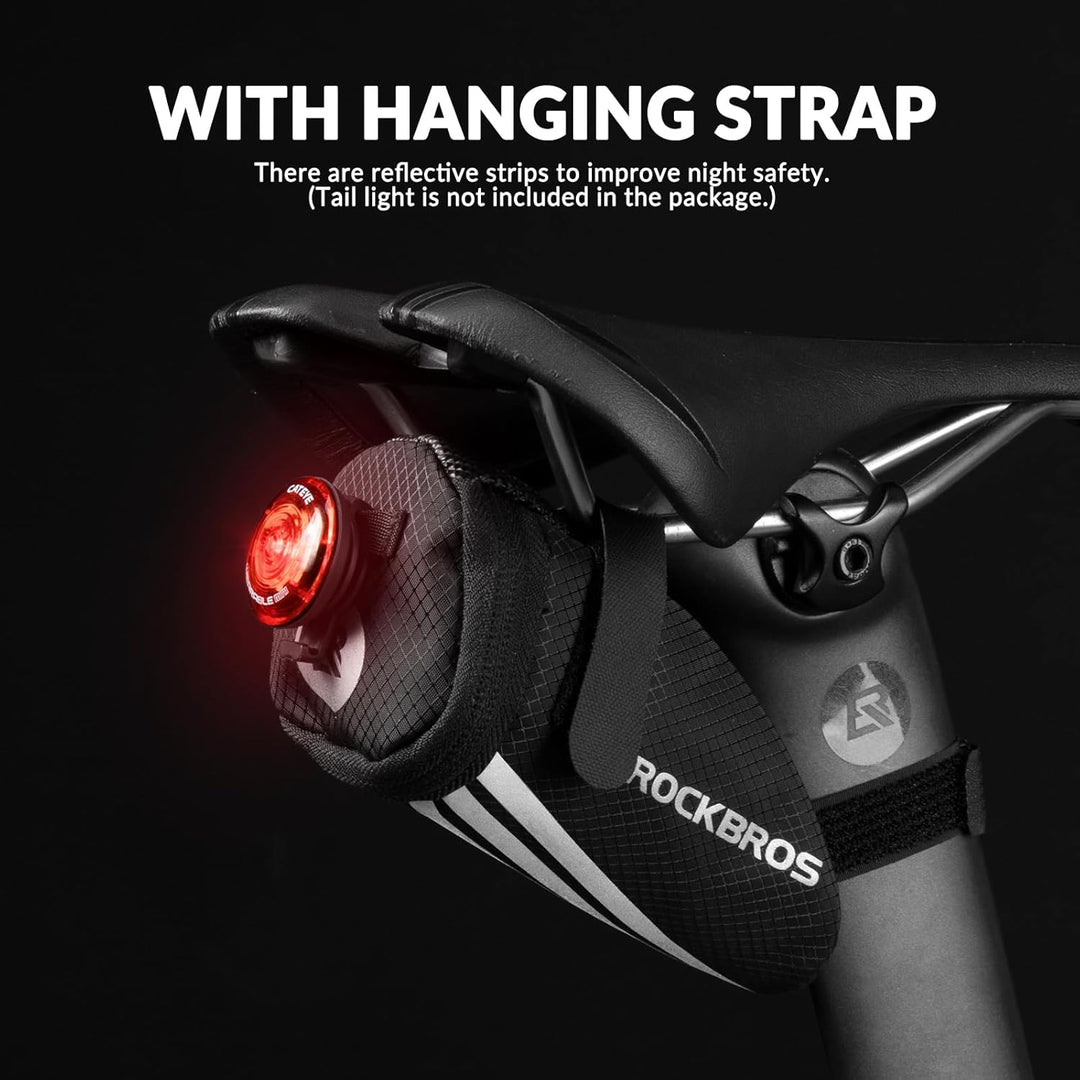 ROCKBROS Fahhrrad Satteltasche + 16 in 1 Multifunktionswerkzeug Fahrradtasche Fahrradsitz Tasche für