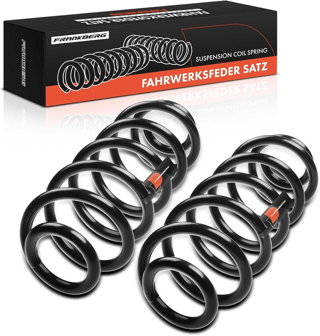 Frankberg 2x Federn Fahrwerksfeder Hinterachse Kompatibel mit A3 Cabriolet 8P7 1.9L 2008-2009 P.a.s.
