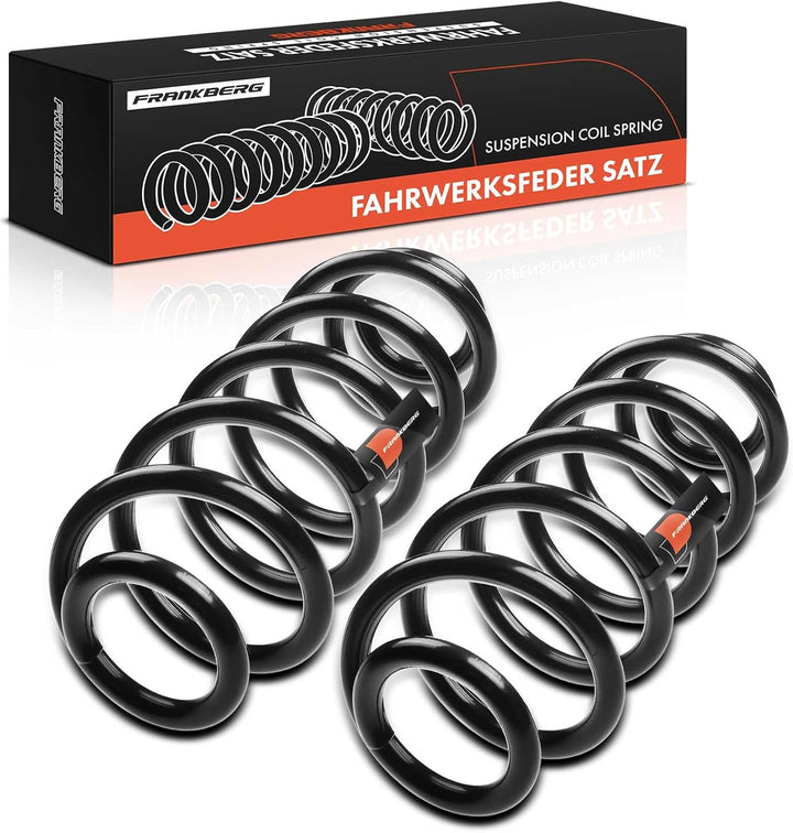Frankberg 2x Federn Fahrwerksfeder Hinterachse Kompatibel mit A3 Cabriolet 8P7 1.9L 2008-2009 P.a.s.