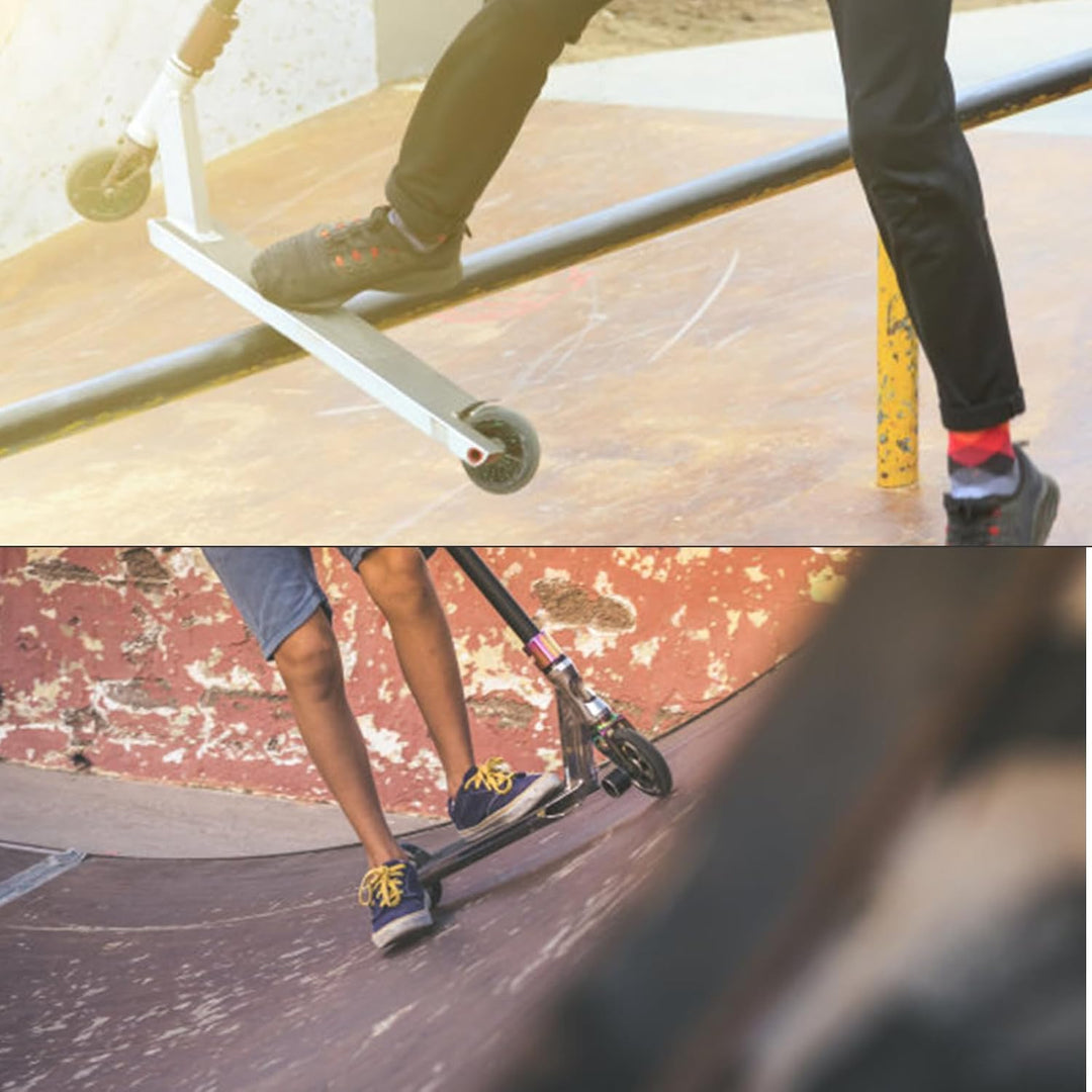 2 Stück 110mm Stunt Scooter Rollen, Scooter Ersatzräder räder mit ABEC-9 Lager, für meisten Stuntsco