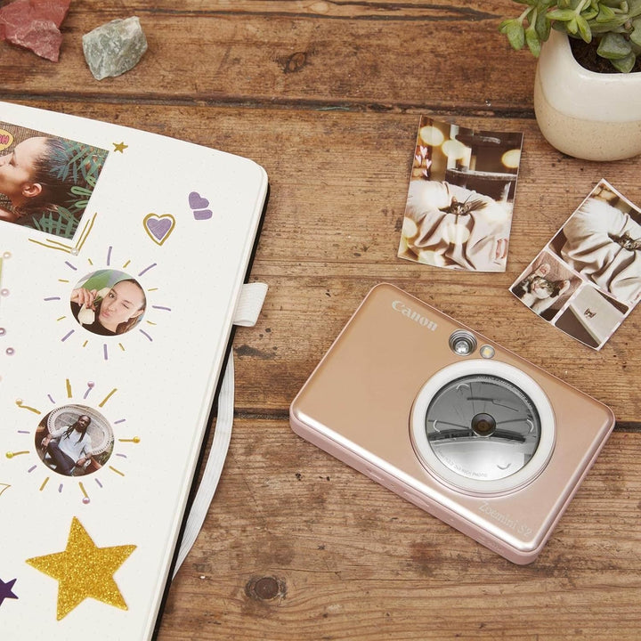Canon Zoemini 2 „Printing Kit“ Fotodrucker, perlweiss & Zoemini 5 x 7,5 cm Zink Fotopapier | Packung