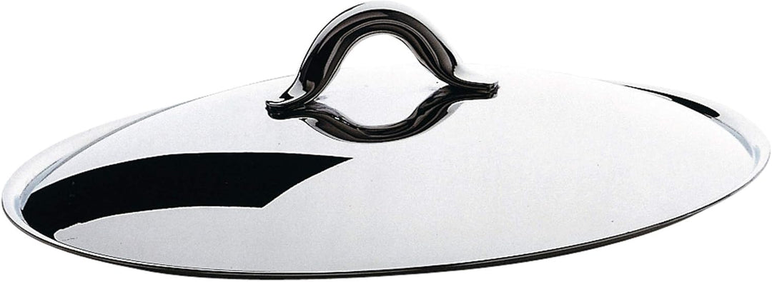 Alessi – Topfdeckel der Serie „Mami“, aus 18/10-Edelstahl gefertigt, glänzend 28 cm Silber satiniert