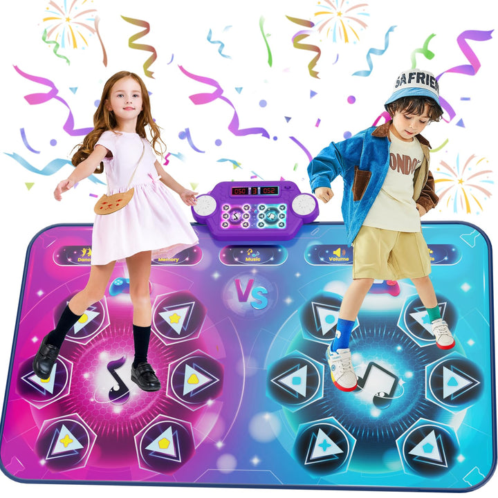 maysida Rechargeable Tanzmatte für 2 Kinder Spielzeug Geschenke für Mädchen Jungen 4 5 6 7 8Jahre,Ki