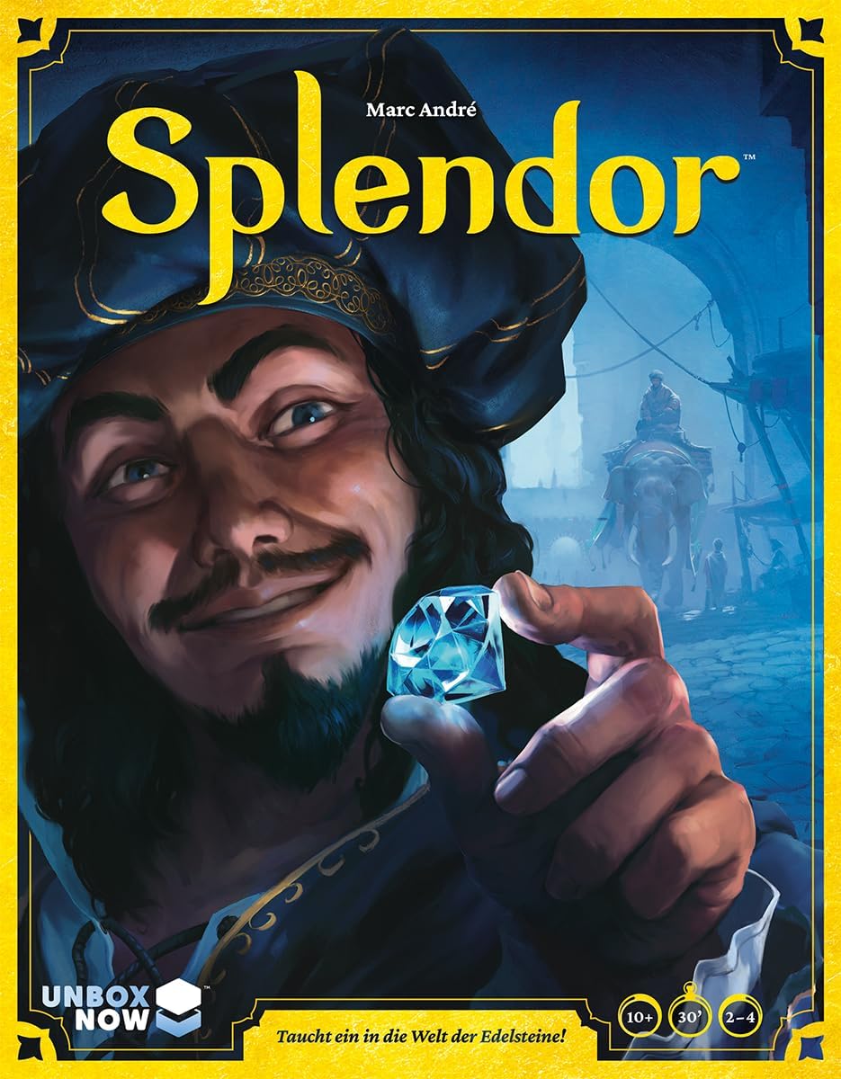 Asmodee | UNBOX NOW | Space Cowboys | Splendor | Grundspiel | Familienspiel | Nominiert zum Spiel de