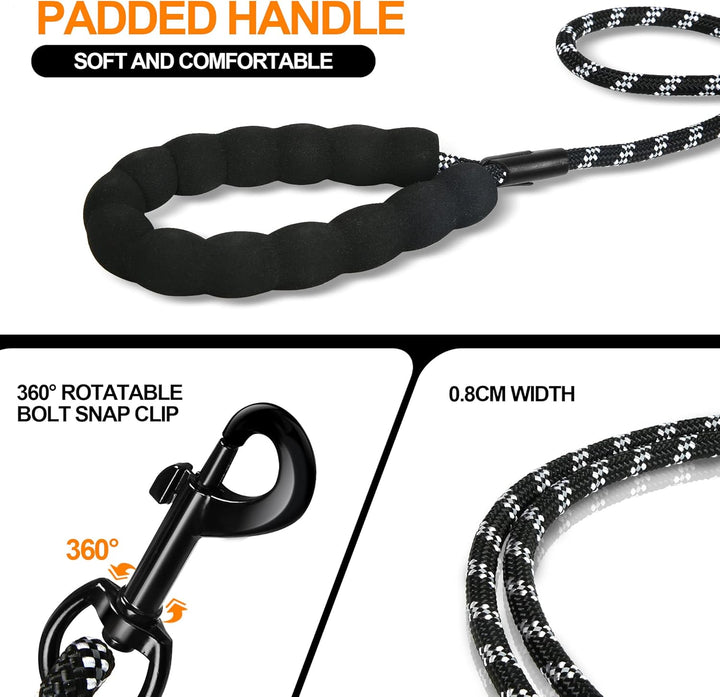 Reflektierend Schleppleine für Hunde, 5m/10m/20m Seil Hundeleine Trainingsleine Langes Ausbildungsle