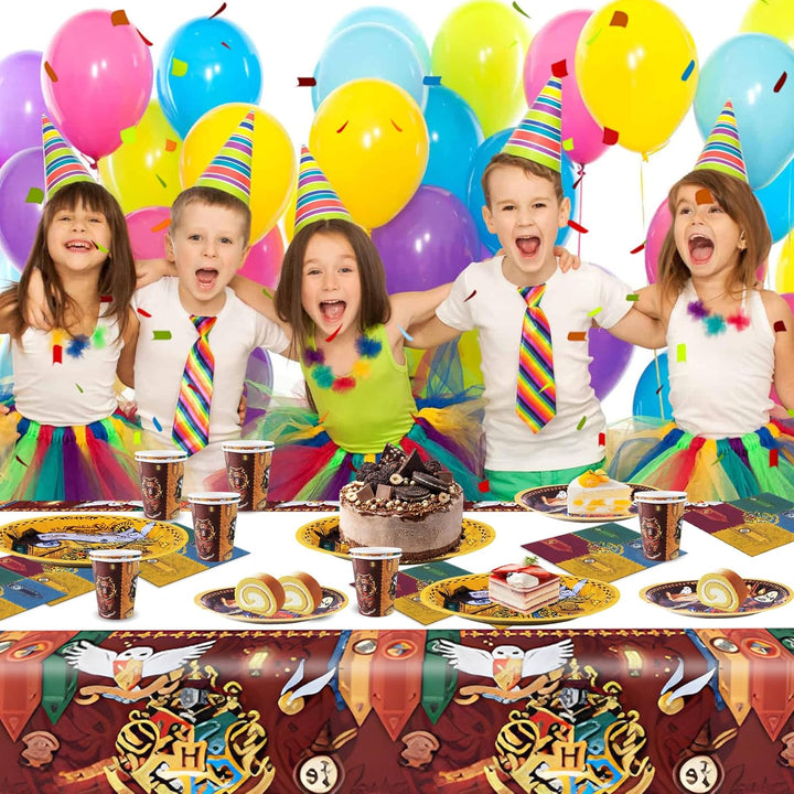 51 Stück Partygeschirr Geburtstag Partygeschirr Set mit Magicia, Pappteller Kindergeburtstag - Party