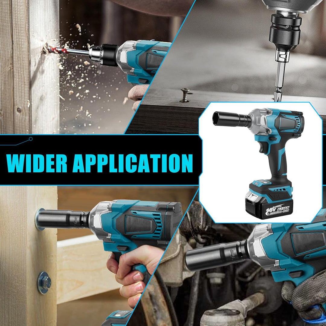 700Nm Akku Schlagschrauber Kompatibel mit Makita BL1830 BL1830B BL1840 BL1840B BL1850 BL1850B BL1860