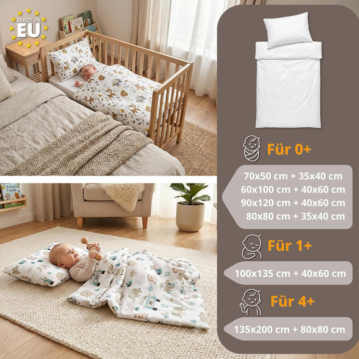 Totsy Baby Handmade Kinderbettdecken 120 x 90 cm - Kinderbettdecke Set mit Kissen Kinderdecke mit Ko