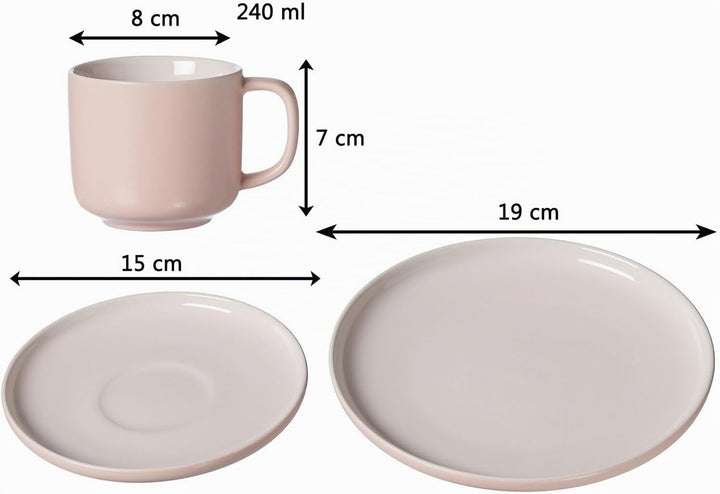 Ritzenhoff &amp; Breker Kaffeeservice Jasper, 12-teilig Rosé (0409161-a9a5d77d), Rosé (0409161-a9a5d77d)