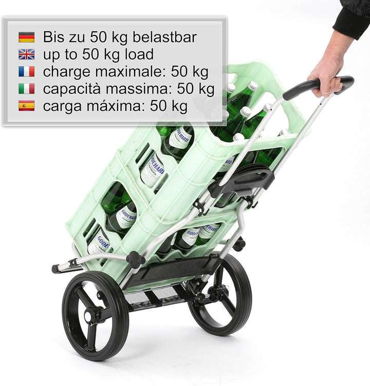 Andersen Shopper Royal mit 3-Speichenrad Alu klappbar mit Rad Ø 25cm und 51 Liter Tasche Mole