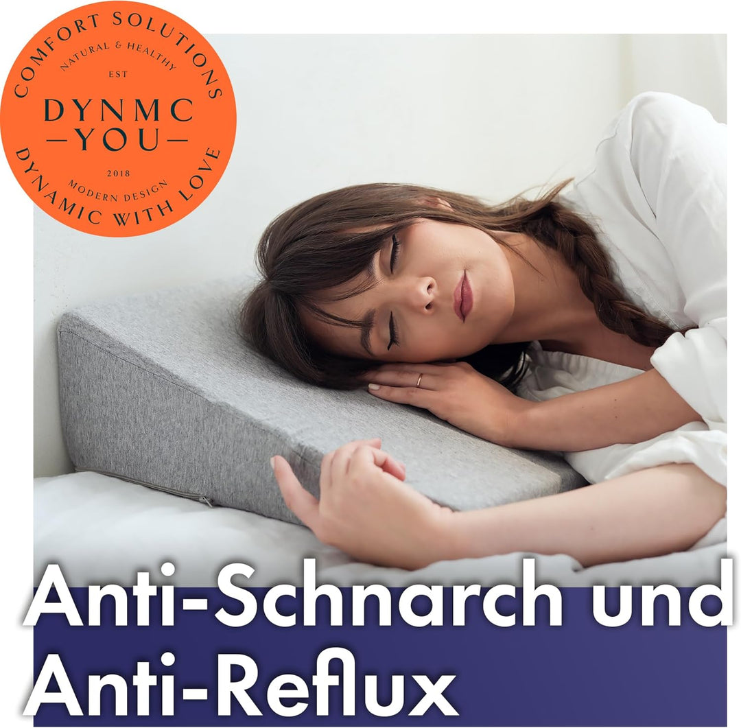 Keilkissen Bett für Bequemes Schlafen, 90cm - Premium Qualität, Modernes Design - Fester Matratzenke