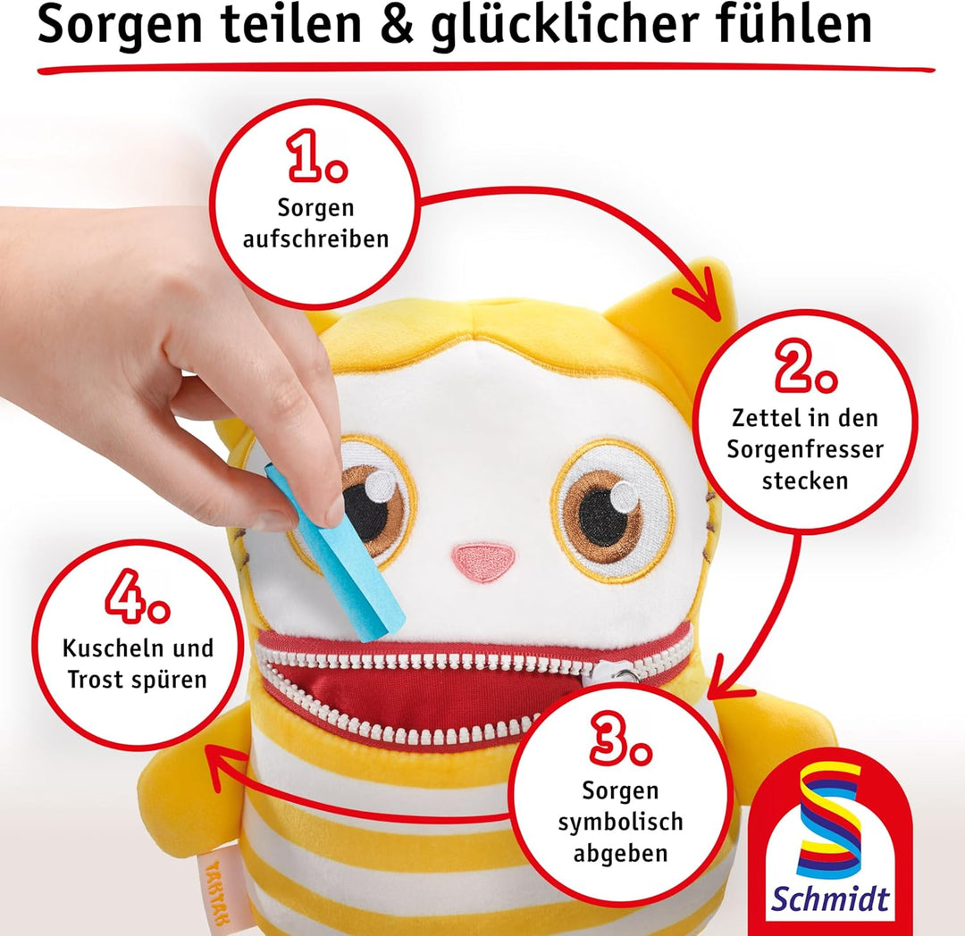 Schmidt Spiele 42661 Sorgenfresser, TakTak, 22 cm, Edition Boogie Woogies, Plüschfigur, TakTak