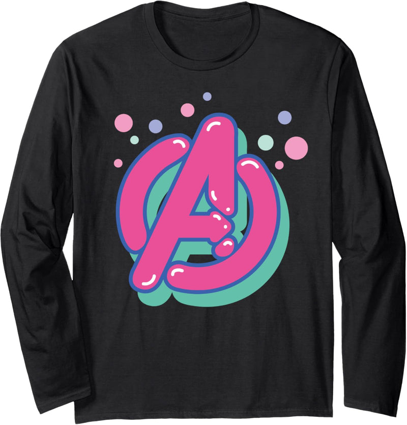 Marvel Avengers Bubble Pop Chest Logo Langarmshirt