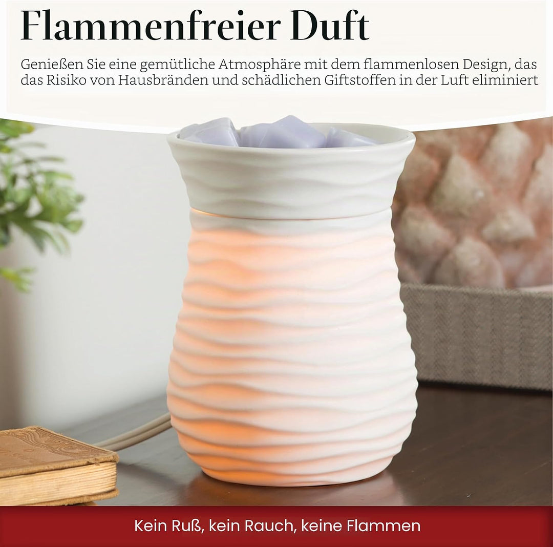 Candle Warmers Harmony Illumination Duftlampe elektrisch weiss Porzellan