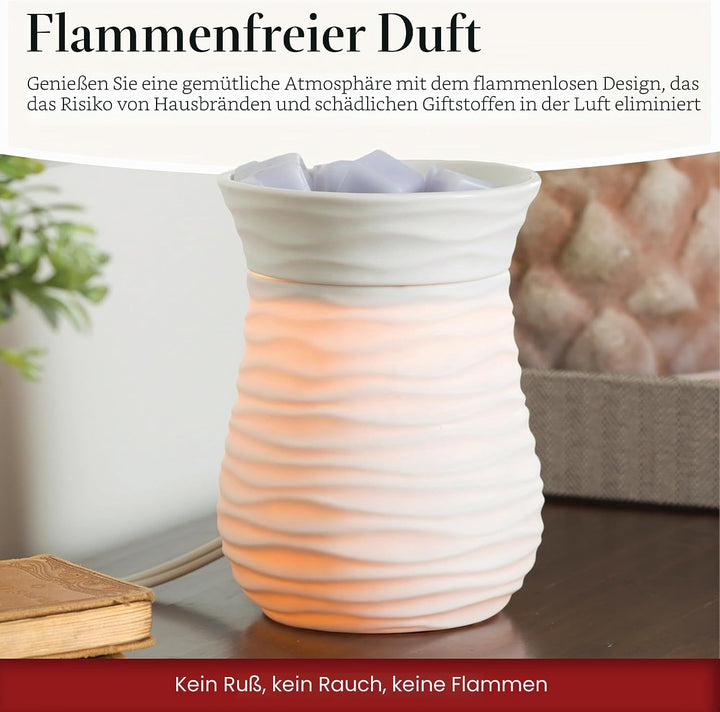 Candle Warmers Harmony Illumination Duftlampe elektrisch weiss Porzellan
