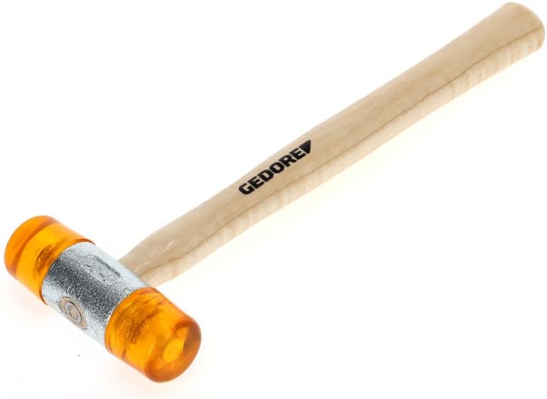 GEDORE 8821430 Plastikhammer, Ø 32 mm, Auswechselbare Köpfe aus Cellulose-Acetat, Robuster Stiel aus