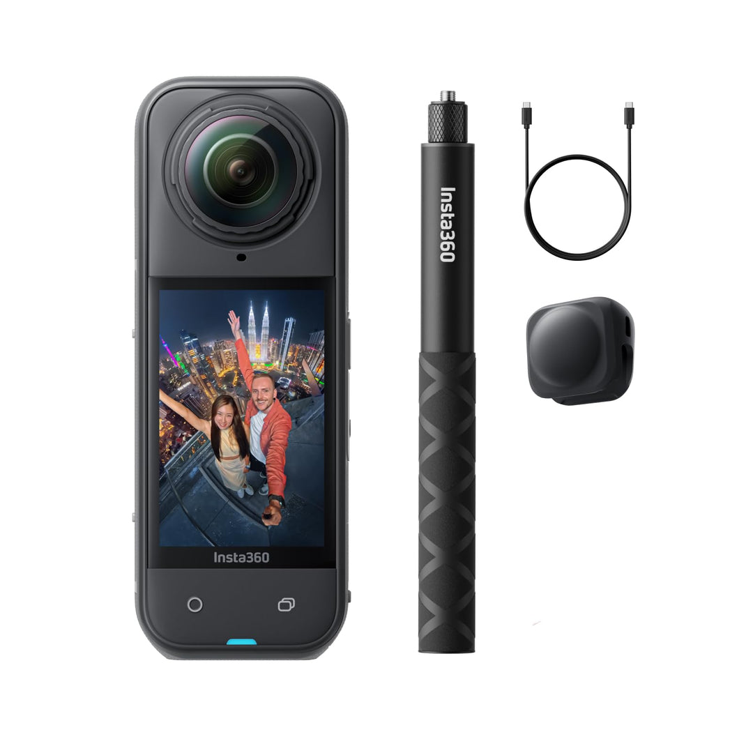 Insta360 X5 Auf Geht's-Bundle - wasserdichte 8K 360°-Action-Cam, Spitze bei wenig Licht, Unsichtbare