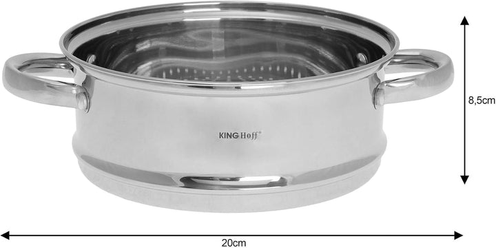 Dampferzeuger Dämpfeinsatz Steamer-Aufsatz KINGHOFF (20cm), 20cm