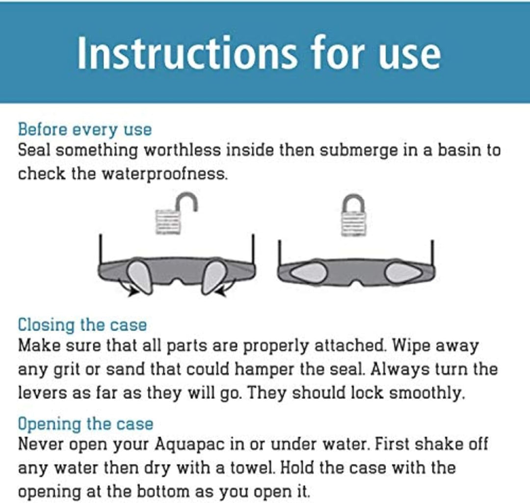 Aquapac Keymaster wasserdichte Reisetasche, hergestellt in Grossbritannien, Trageschlaufe, unverzich