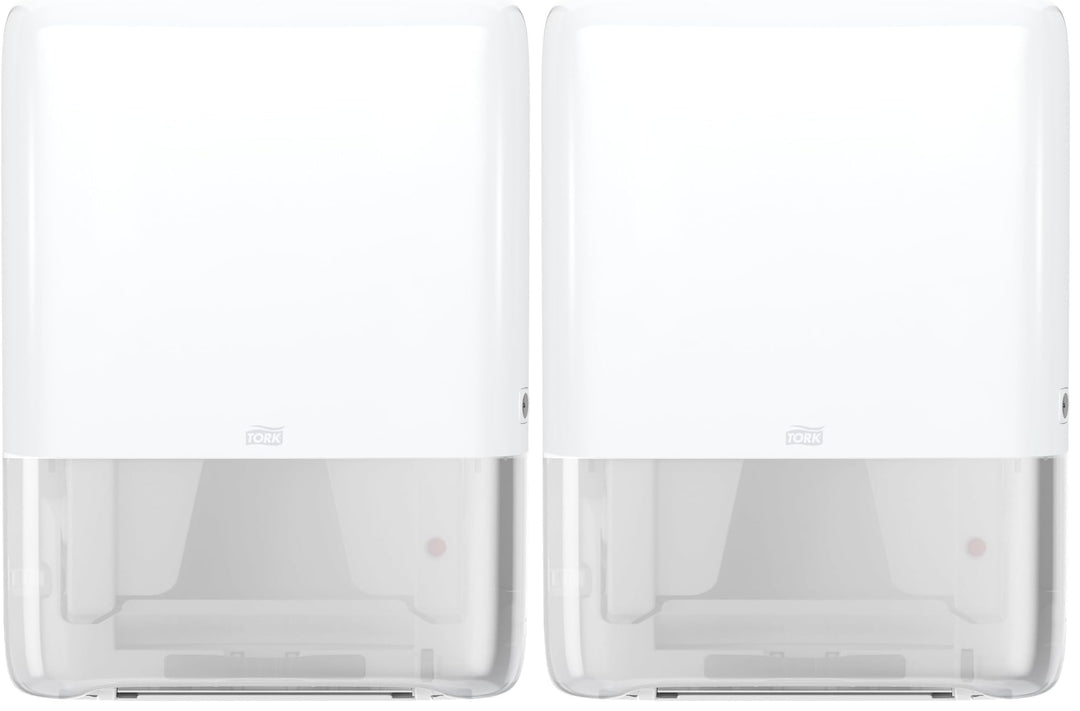 Tork PeakServe Mini-Spender für Endlos Papierhandtücher in Weiss H5 Hohe Kapazität Elevation-Design