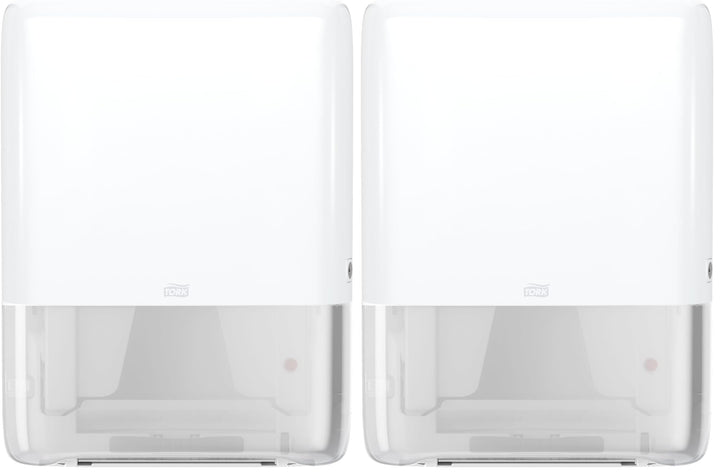 Tork PeakServe Mini-Spender für Endlos Papierhandtücher in Weiss H5 Hohe Kapazität Elevation-Design