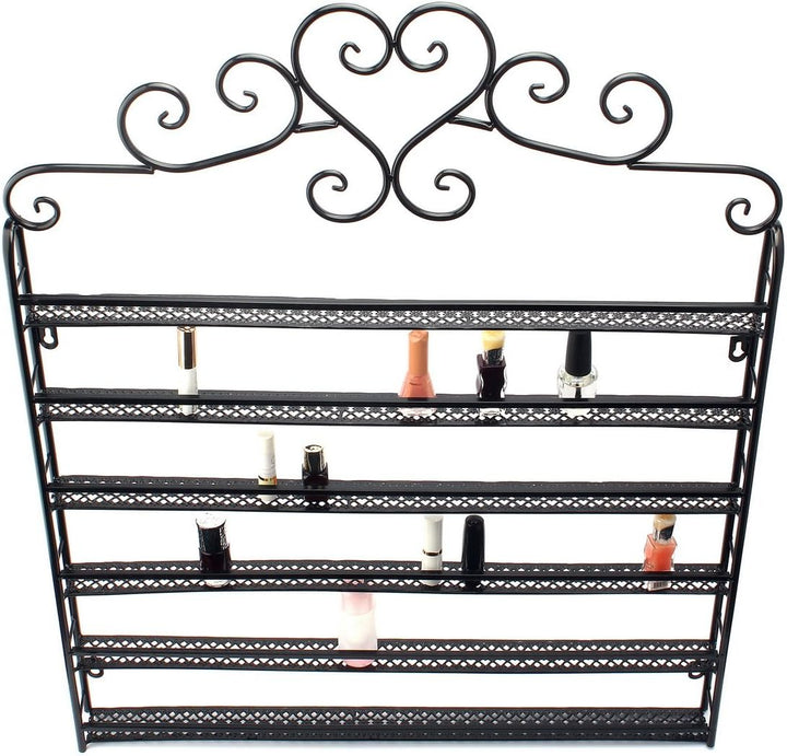 FullBerg 6 Etagen Metall Nagellack Wandregal Wandregal Lippenstift Halter Geburtstag Geschenk für Fr