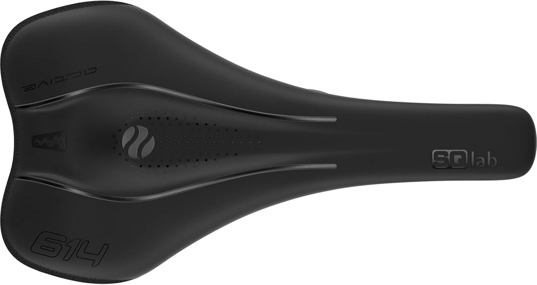 SQlab Unisex – Erwachsene 614 Ergowave Active 2.1 Fahrradsattel 16 cm Schwarz, 16 cm Schwarz
