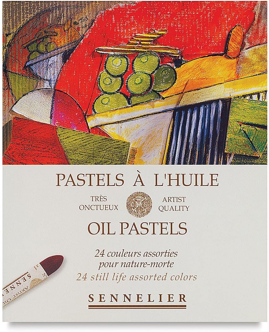 Sennelier Kartonöl Pastell Set, 24 Stück (1 Stück) Stillleben 1 stück (1er Pack) Stillleben, 1 stück