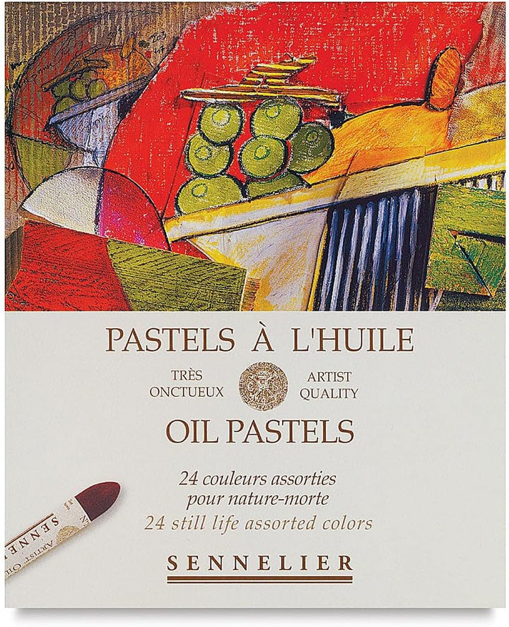 Sennelier Kartonöl Pastell Set, 24 Stück (1 Stück) Stillleben 1 stück (1er Pack) Stillleben, 1 stück
