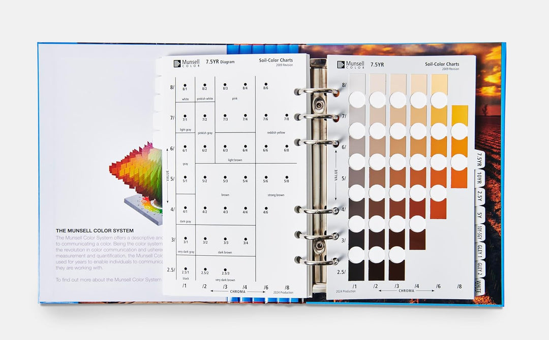Pantone Munsell M50215B Bodenfarbenbuch | Bewertung von Bodenarten in jedem Bereich Soil Color Book,